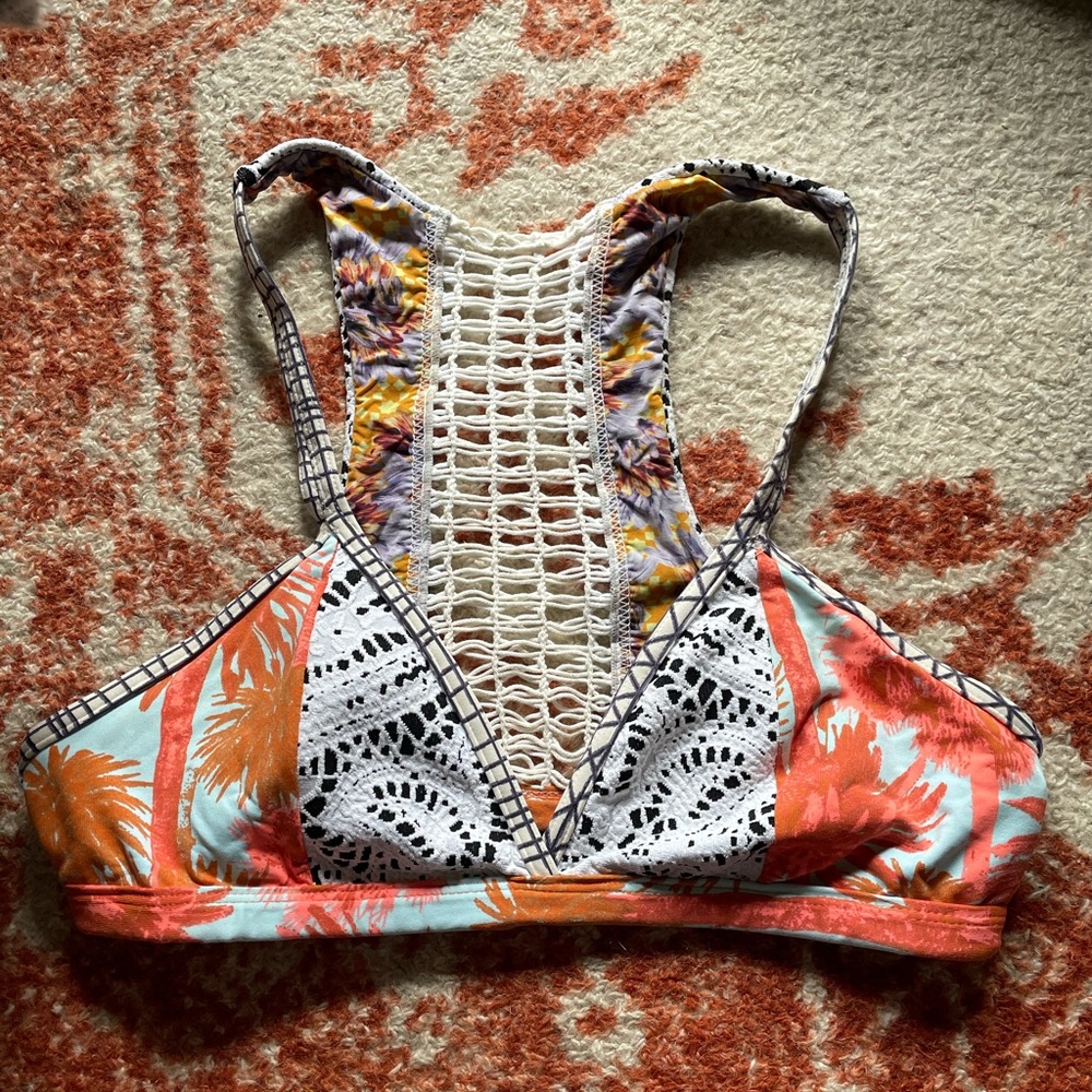 Anthropologie maaji crochet bikini top swimwear xl